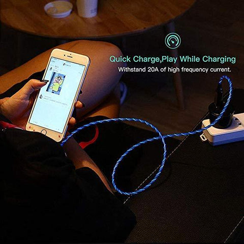 Flowing Light Smart USB Cable - iPhone/Android - आधुनिक केबल