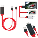 8-Pin iPhone/USB to HDMI Converter Cable - एचडीएमआई कन्वर्टर केबल