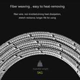 Premium Unbreakable Nylon Fast Charging Braided 3 in 1 Data Cable