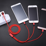 Premium Unbreakable Nylon Fast Charging Braided 3 in 1 Data Cable