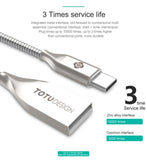 Premium Zinc Alloy Type C Unbreakable Cable - -