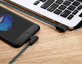 Rock L Shaped Kevlar Unbreakable Super Cable (Iphones/ipads) - -